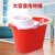 宽选工品 塑料拖地桶 方形挤水框塑料拖地桶 红色 42cm*28cm*30cm
