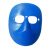 英格杰家 牛皮面罩电焊眼镜鬼脸小灰脸护顶头戴式氩弧焊工防护劳保面罩 蓝脸面罩*5个 