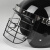 浙安（zhean) 德式头盔(带面罩) 头盔法式防护帽钢丝网带面罩安保防护巡逻头盔GNG-1048