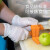 安美尚（ams）A5301一次性乳胶手套食品级检查厨房实验室橡胶手套无粉 乳胶手套 大码 1000只/箱