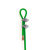 楷赫 晾衣绳 包塑晾衣架钢丝绳钢丝物业拉紧绳 4mm粗（10米一套）绿色 单位：套
