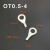 OT6-10冷压端子线耳鼻接线端子O型圆形铜鼻子连接器端子鼻 OT2.5-3(1000/包)