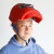 希万辉 可视窗翻盖 红钢纸头戴式焊接焊工专用安全帽A 面罩配白帽+2片透明2片9号镜片