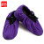 者也（ZYE）透气防尘鞋套棉布防滑底鞋套可反复洗 紫色 