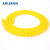 ABLEMEN 阻燃电线电缆螺旋缠绕管 线缆装饰防冻保护绕套管黄色 内径38mm 长5米