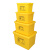 医疗废物周转箱垃圾转运箱加厚加大120L黄色垃圾桶利器盒 加厚60L周转箱：50*36*30cm