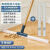 刮水硅胶地刮浴室卫生间地板玻璃清理扫水扫头发魔术扫把 顶配版35规格-功能申缩杆-刮条3