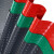 冰禹 BYlj-134 防水防滑地垫塑料垫 PVC塑胶地板垫子 红色人字0.9米宽*1米单价