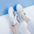 护士鞋夏季女白色镂空气垫软底透气防滑不累脚厚底增高医护小白 单鞋款式一 6