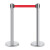 星工（XINGGONG）一米线栏杆 围栏警戒线伸缩护栏 银行商场单位隔离1米线 加厚不锈钢2支装 定制