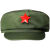 65式军绿解放帽 军迷帽 五角星帽 芳华演出平顶帽 收藏纪念帽 帽子+五角星 三号（头围56-57厘米）