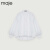 Maje2022新款女装法式百搭气质白色宽松泡泡袖衬衫MFPCM00314 白色 T1