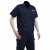 雨林军 夏季薄款工作服套装 劳保服 藏蓝色棉半袖2兜套装 单位：套 180（140-160斤） 