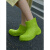 中筒防水雨鞋 女款时尚外穿防滑网红短筒套鞋时髦雨靴女士 粉色 36