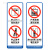 宸芃新规电梯警示标志贴纸禁止扒门谨防损伤依靠电梯安全标识贴