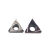 数控金属陶瓷刀片TPGH080204L三角形精镗内孔110304L/090204L刀头 灰色 (不锈钢5片