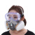 泓工达6200防毒面具口罩喷漆专用化工气体工业粉尘打磨煤矿活性炭面罩 七件套+过滤棉1盒/10片