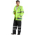 大杨RF733反光雨衣雨裤套装 荧光绿181-185 防汛救援分体双层透气防雨服