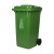 工者户外垃圾桶 环卫分类塑料垃圾桶厨余垃圾240L特厚挂车定制  绿色