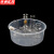 京洲实邦 实验室透明塑料水槽【10个方形25*18*10cm】ZJ-1296