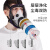 防毒面具防尘口罩全面罩消防喷漆应急全脸防护放毒氧气呼吸器甲醛 球形全面罩