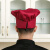 海斯迪克 gnjz-228 带松紧厨师帽子 百褶蘑菇帽 服务员布帽工作帽 白色