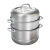 康巴赫（KBH）蒸锅304食品级家用加厚三层不锈钢蒸煮锅大容量蒸鱼锅