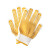谋福（CNMF） 漂白棉纱点珠点胶手套 防滑耐磨PVC点塑手套 白色 1打12付