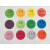 定制彩色先进先出贴纸 1-12月数字分类标签不干胶 25mm圆形月份标 绿色 7月288贴