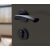 赞璐桐（ZANLUTONG）室内卧室房门锁卫生间厕所黑色家用木门铝合金通用型锁具 A款 35-45MM  通用型 带钥匙