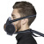 威陆 空气呼吸器面罩滤毒面具喷漆焊工打农药活性炭消防化工 滤毒专用三件套*1个
