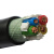 起帆电线电缆 YJV3*95+1*50平方国标电力电缆 绝缘护套硬电缆硬线 黑色1米  【20米起售】