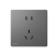 西门子插座开关哑光面板深灰银五孔USB一开空调家用套餐 电话电脑插座超五类