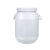工创优品 发酵桶加厚塑料桶化工桶大口圆桶带盖密封酵素桶食物可用储水桶 白色60L 加厚款