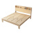 惠寻 京东自有品牌 实木床单人床进口松木床架免漆 置物床1.2米