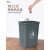 无盖夹缝垃圾桶带盖大号商用餐饮办公室大容量创意垃圾箱 绿色10升(带盖)