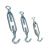 京梯 钢丝绳紧绳器 螺丝螺栓收紧器镀锌花篮M22（OC型）单位：个