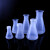 希万辉 实验室带盖塑料烧瓶塑料三角烧瓶实验瓶 广口（10个）250ml