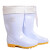 丽泰 卫生靴白色中筒加绒 耐油耐酸碱防水雨靴牛筋底   棉雨靴 46