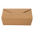 稳斯坦 W7282 (50个)牛皮纸餐盒 外卖打包餐盒快餐轻食沙拉盒 5号1080ml