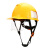佳护abs工程头盔领导建筑工地施工安全帽监理电力工程帽国标 红色