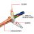 惠利得TRVVP双绞高柔拖链电缆屏蔽线2 3 4 6 8 10芯0.3 0.5信号控制电缆 拖链屏蔽8*0.3（外径8.1)