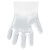 嘉湛力一次性手套 薄膜检查手套 防油加厚医生用薄膜pe手套100只/袋 薄膜手套标准0.8克
