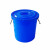 劳保佳 大号塑料圆桶 圆形大容量水桶 圆形收纳桶 加厚储水桶 无盖160L 蓝色