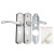 旗鼓纵横 AJ-S255 通用型室内门锁木门锁 不锈钢 可调孔距 把手一套