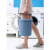 有盖水桶手提洗澡桶可坐塑料加厚家用桶洗衣桶幼儿园水桶（T） 8L#藏青【可坐可手提】