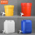 京洲实邦 加厚塑料桶带水龙头酒桶油桶储水桶 黄色10l