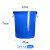 帕达曼 大号圆桶 塑料水桶加厚储水桶酒店工业环卫物业垃圾桶发酵桶大容量 200升不带盖蓝色