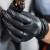 爱马斯（AMMEX）一次性丁腈手套 加厚耐用 实验室清洁检查工作防护厨房劳保 100只/盒黑色GPNBC48100特大码