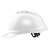 盾守 安全帽 新国标ABS旋钮帽衬 防砸透气工地建筑施工 免费印字 V型透气白色-旋钮款